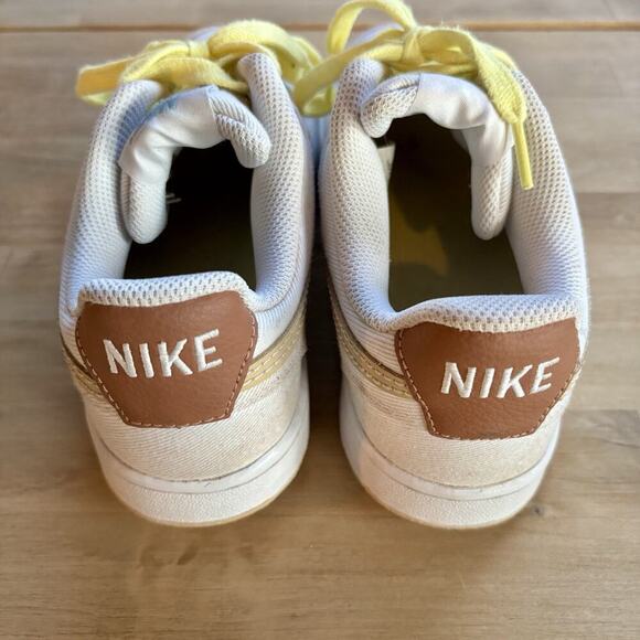 Nike Court Vision Low Canvas DV0736-100 White Sesame Size M7 W8.5 - Picture 8 of 11